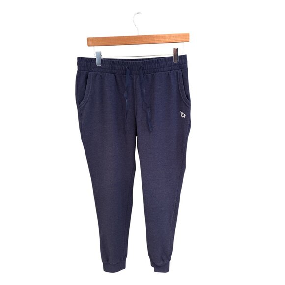 Mens Navy Blue Jogger Sweatpants With Elastic Waist & Pockets By Baleaf L - Picture 1 of 8